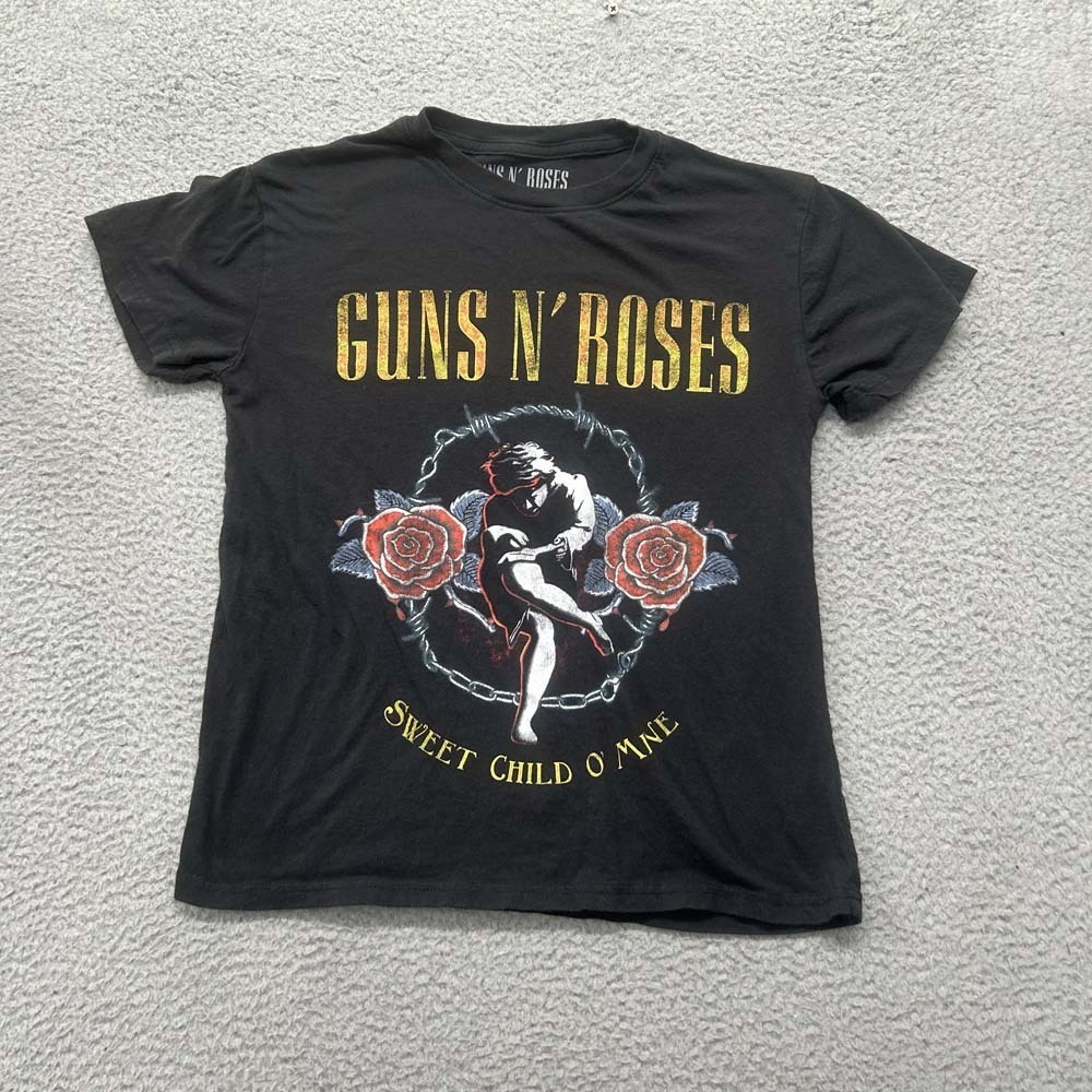 Guns N Roses T-Shirt Womens Small Sweet Child of Mine Rose Graphic Tee